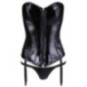 Corsage aus Lack – Black Level