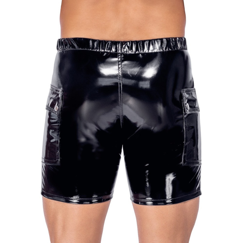Shorts aus Lack – Black Level