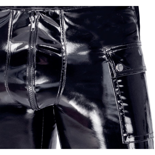 Shorts aus Lack – Black Level
