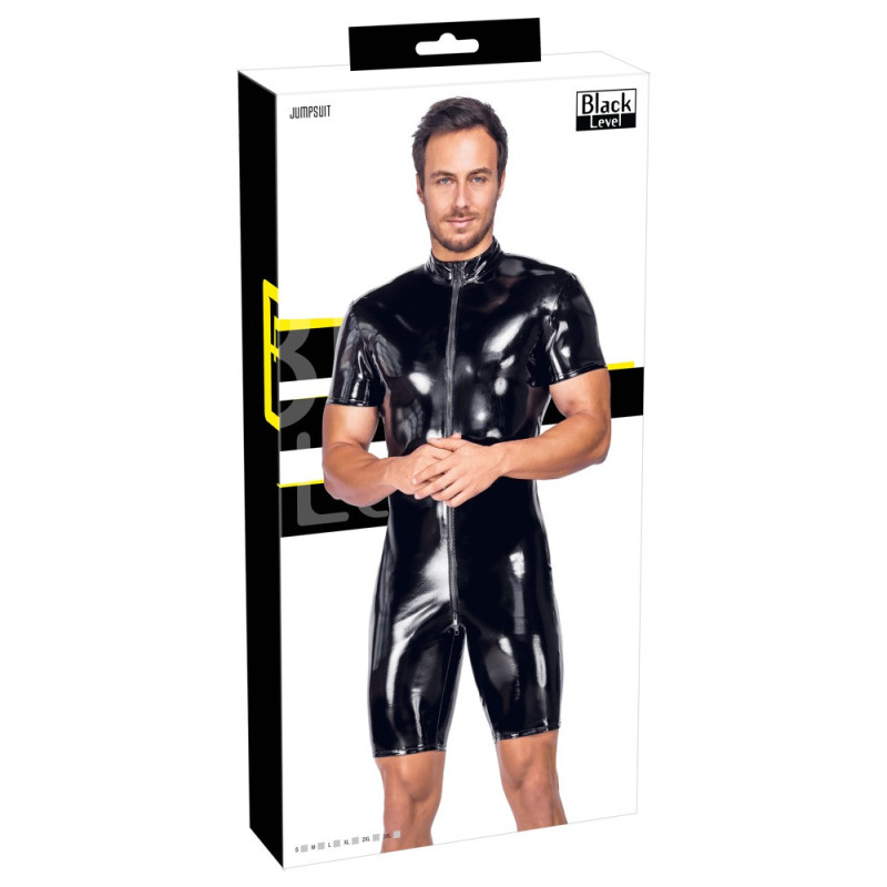 Kurzoverall aus Lack – Black Level