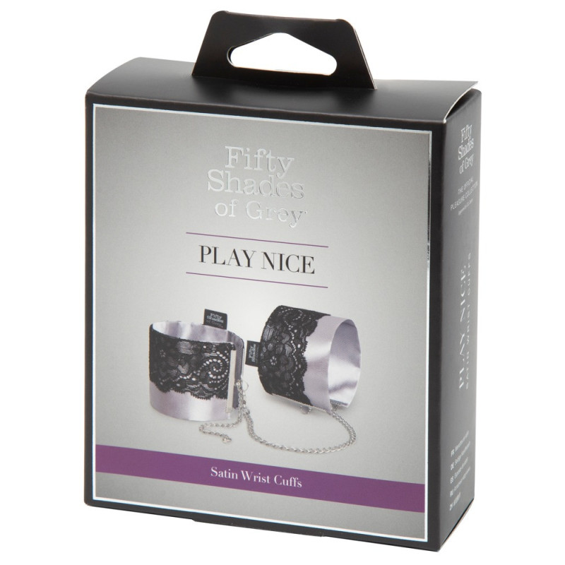 Play Nice Satin & Lace Wrist Cuffs – Fifty Shades of Grey