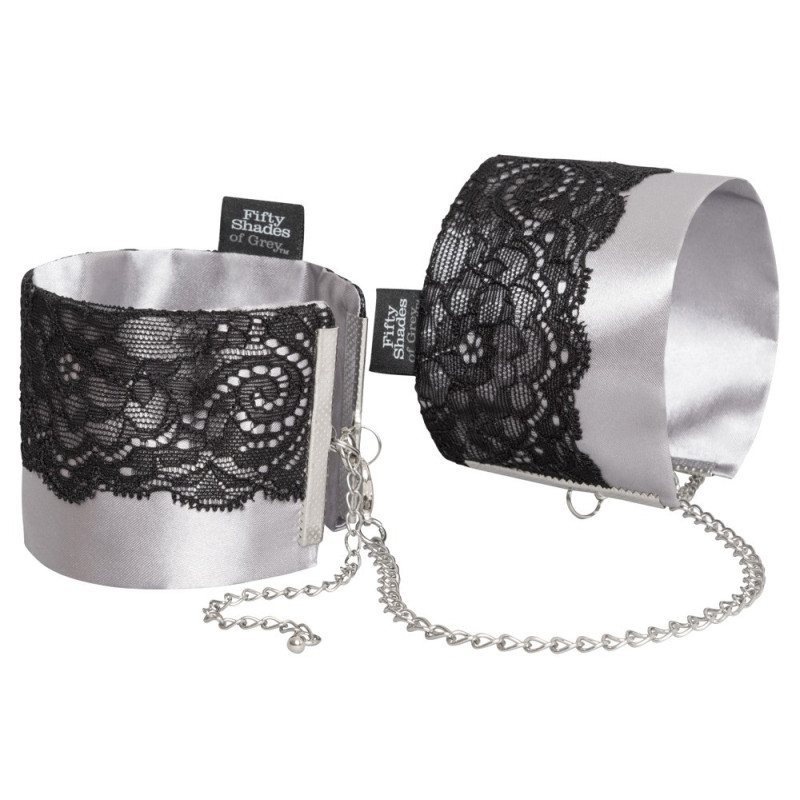 Play Nice Satin & Lace Wrist Cuffs – Fifty Shades of Grey