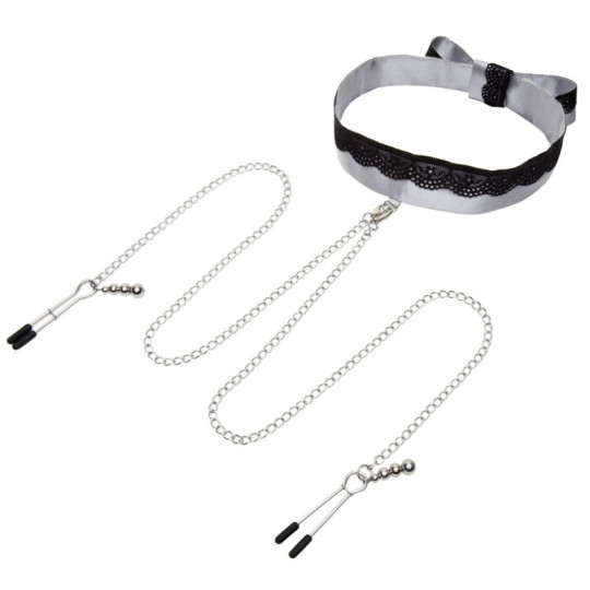 Play Nice Satin Collar & Nipple Clamps – Fifty Shades of Gre
