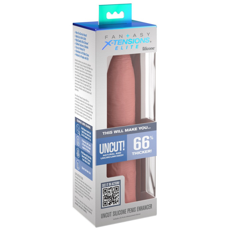 Uncut Silicone Penis Enhancer – Fantasy X-Tensions Elite