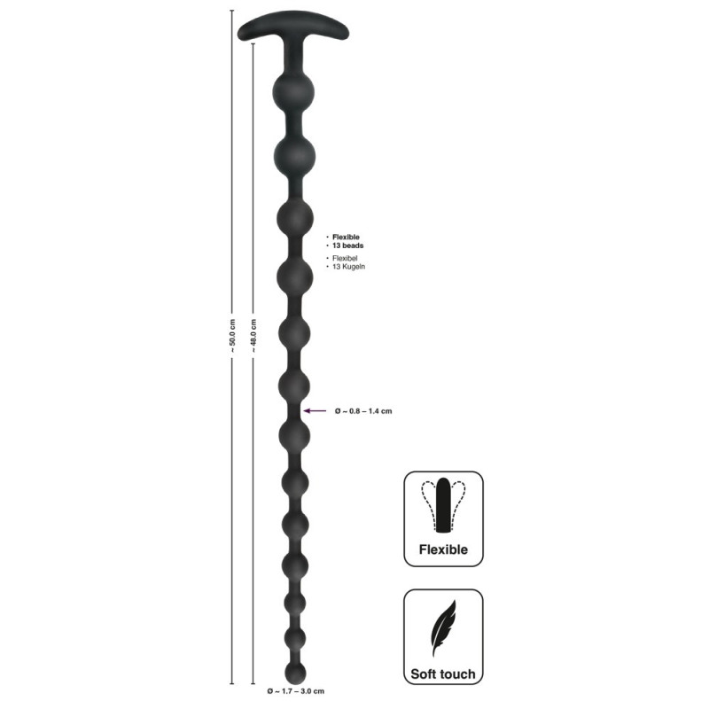 Anal beads – Black Velvets