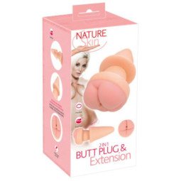 2in1 Butt Plug & Extension – Nature Skin