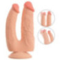 Bendable Double Penetrator – Nature Skin
