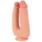 Bendable Double Penetrator – Nature Skin