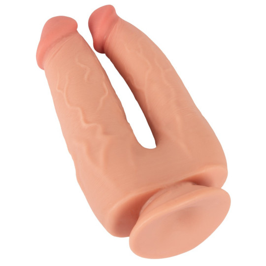 Bendable Double Penetrator – Nature Skin