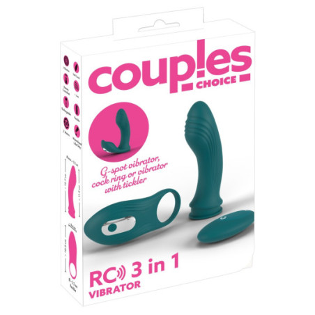 RC 3 in 1 Vibrator – Couples Choice