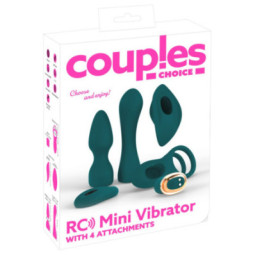 RC Mini Vibrator with 4 Attachments – Couples Choice