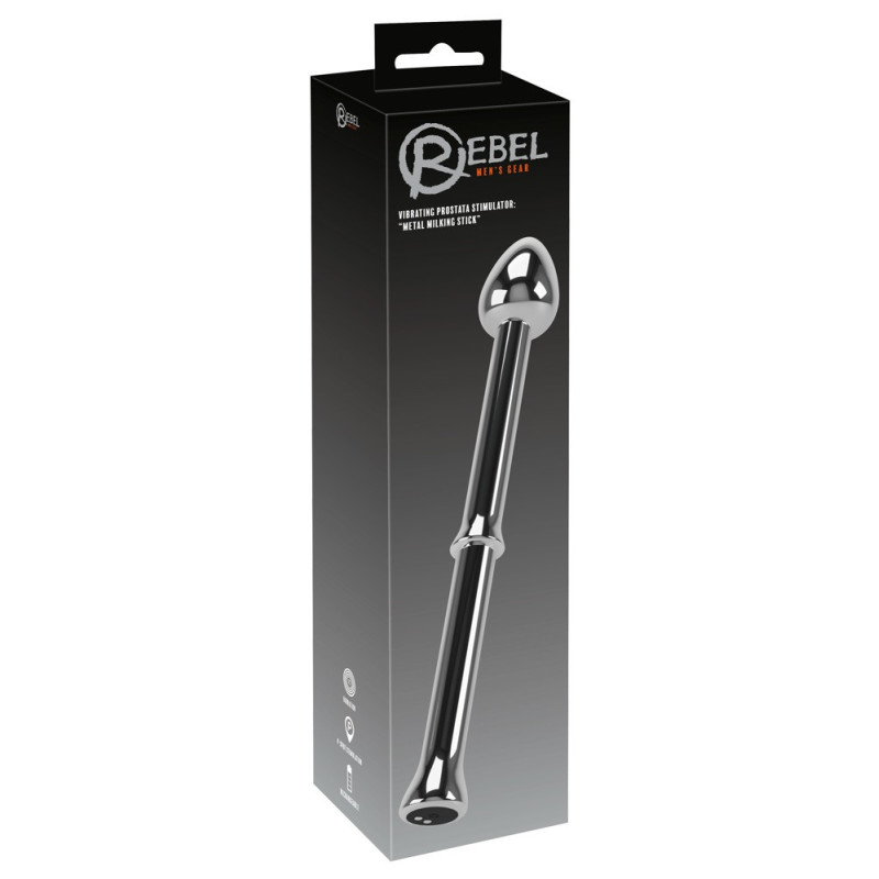 Vibrating Prostata Stimulator: Metal Milking Stick – Rebel