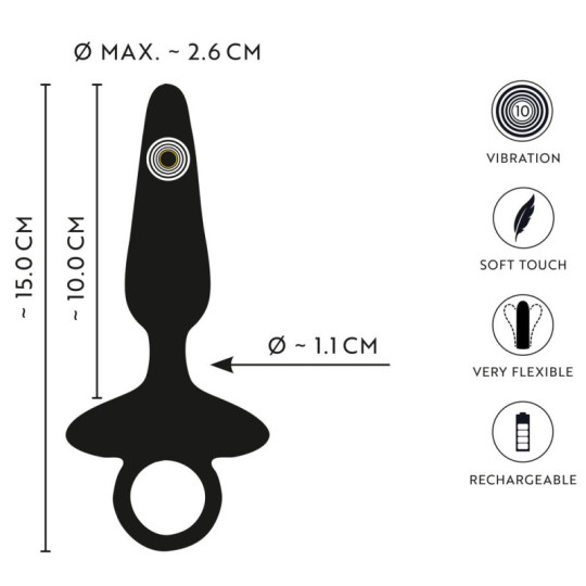 Flexible Butt Plug with Vibrations – ANOS