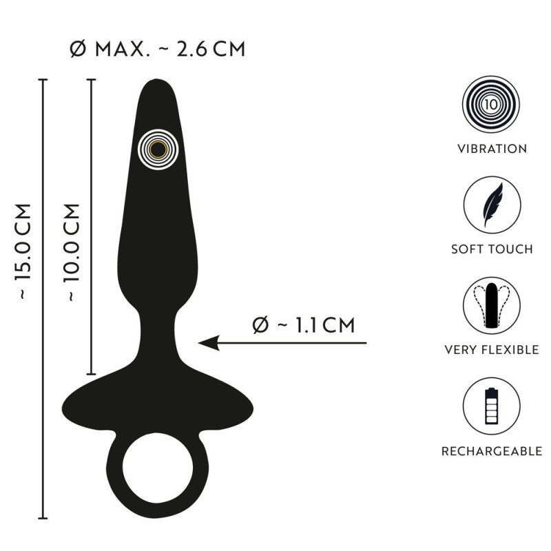 Flexible Butt Plug with Vibrations – ANOS