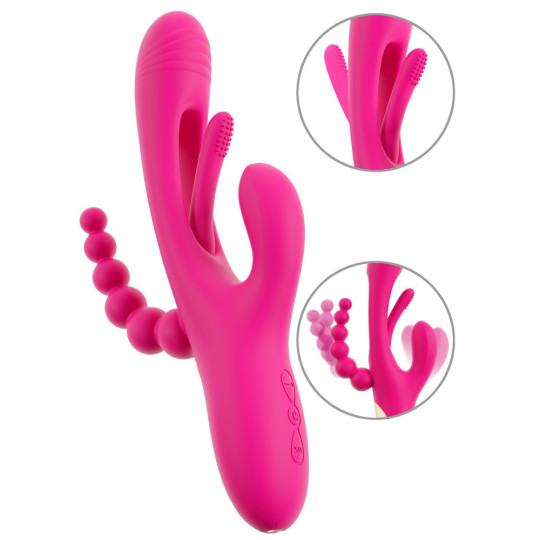 Triple Vibe With Flicking Tongue – Sweet Smile