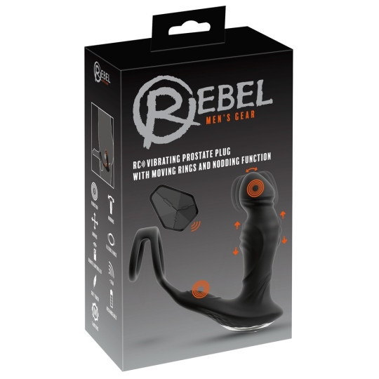 RC Vibrating Prostate Plug with Nodding Function – Rebel