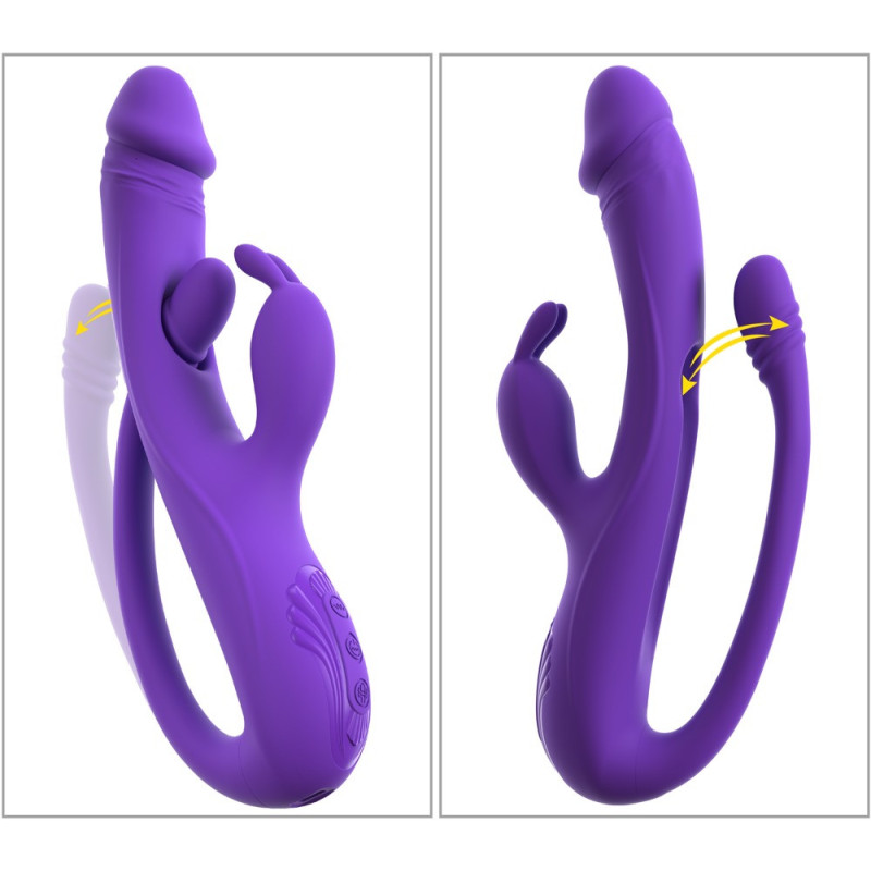Rabbit Vibrator with G-Spot/Anal Tickler – Sweet Smile