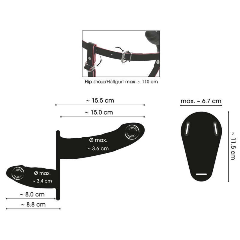 RC Vibrating Double Strap-On – You2Toys