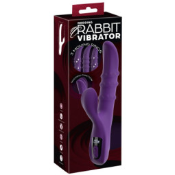 Nodding Rabbit Vibrator with 3 Moving Rings – You2Toys