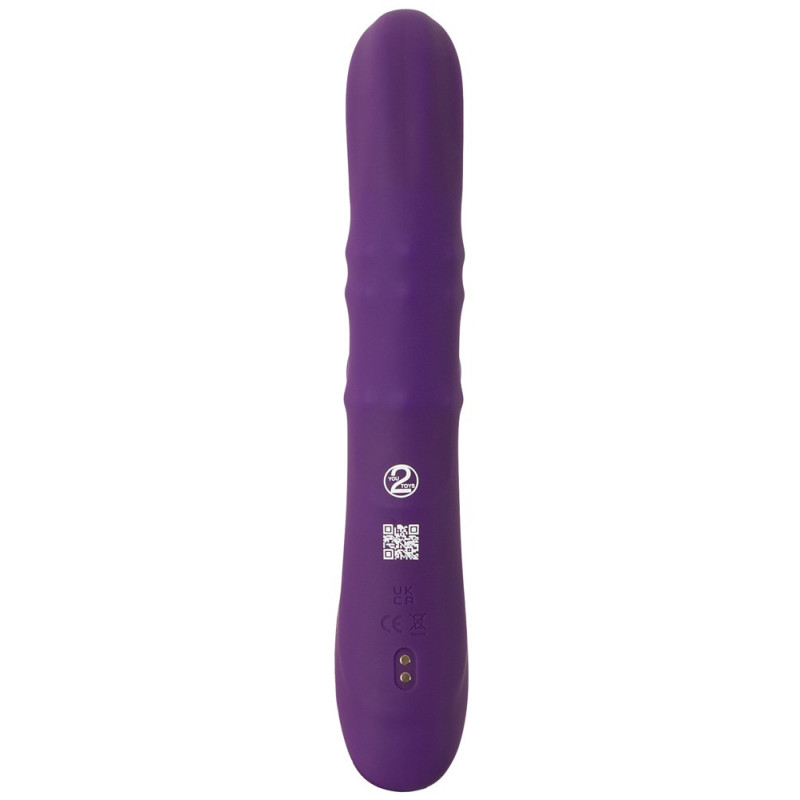 Nodding Rabbit Vibrator with 3 Moving Rings – You2Toys