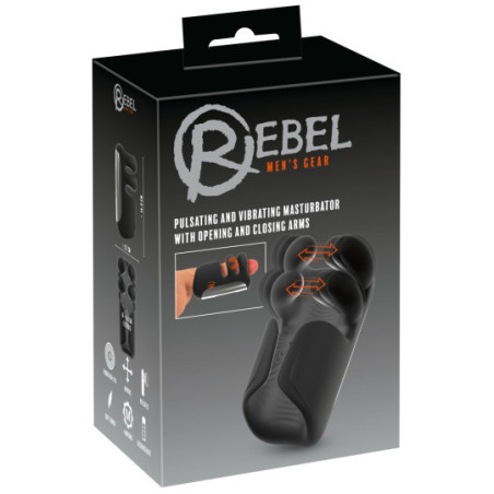 Pulsating & Vibrating Masturbator With Opening & Closing Arm