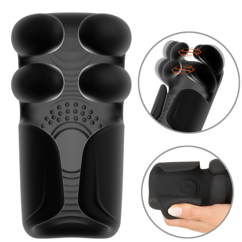 Pulsating & Vibrating Masturbator With Opening & Closing Arm