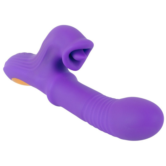 Thrusting Vibrator with a Moving Ring – Sweet Smile